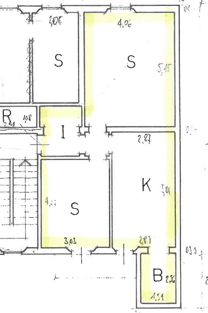 Trilocale Via Carlo Alberto Pizzardi, Bologna (zona Malpighi) - planimetria 1