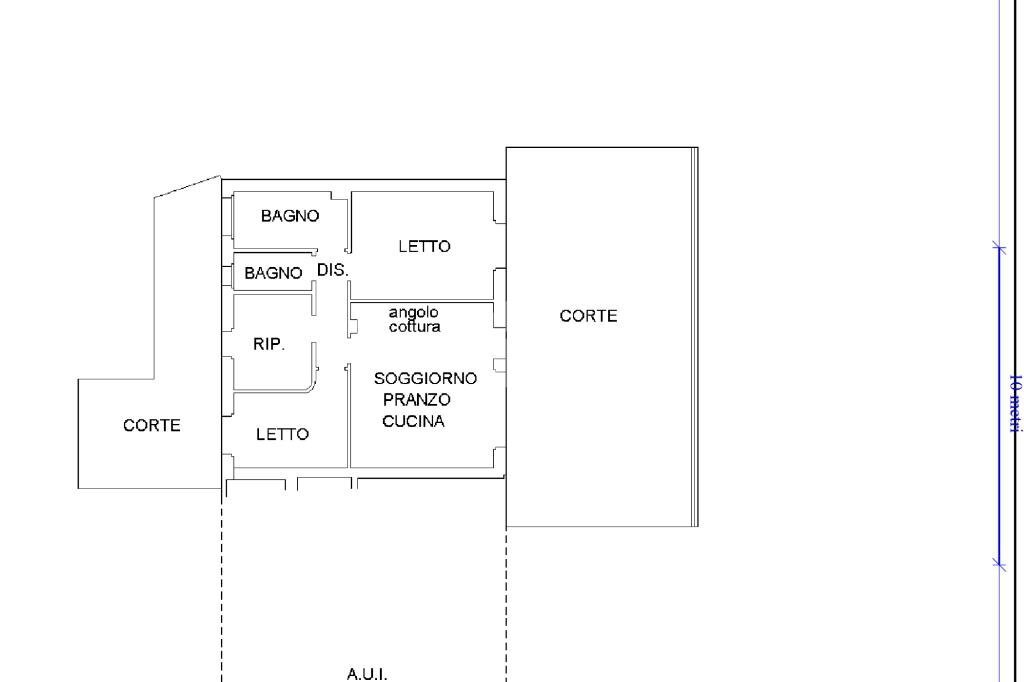 Quadrilocale Viale delle Palme, Ravenna (zona Marina Romea) - planimetria 1