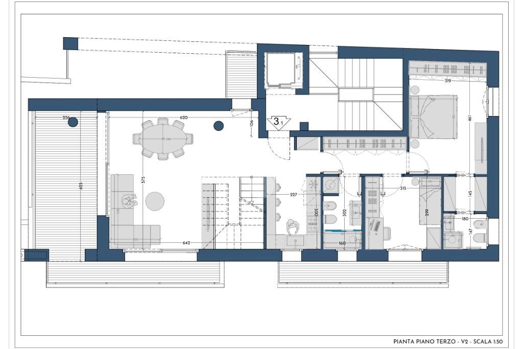 Attic Viale Barilla, Parma - floor plans 1