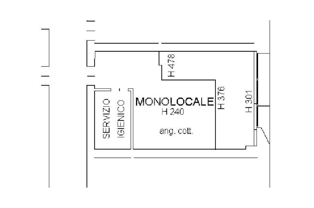 Monolocale Via Emilia Est, Parma (zona San Lazzaro) - planimetria 1