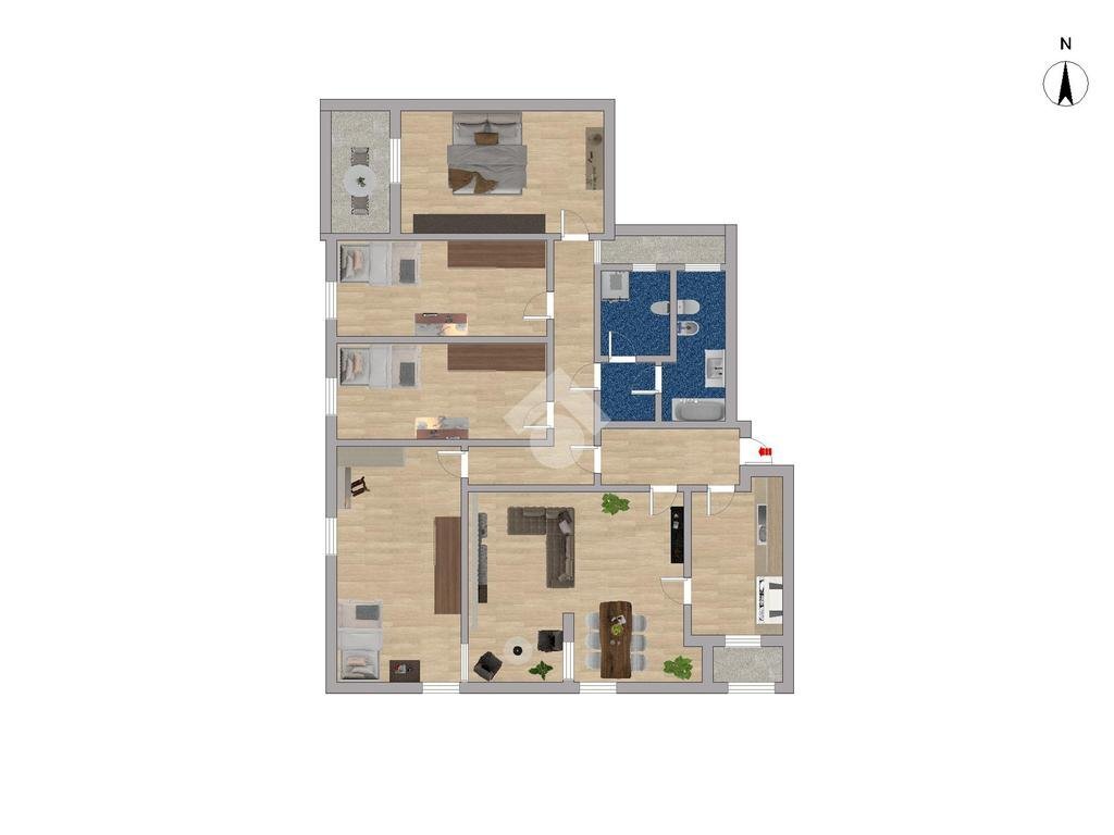 Apartment Via Aurora, Paderno Dugnano - floor plans 1