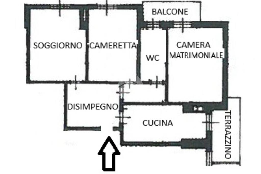 Three-room apartment Via XXV Aprile, Paderno Dugnano - floor plans 1
