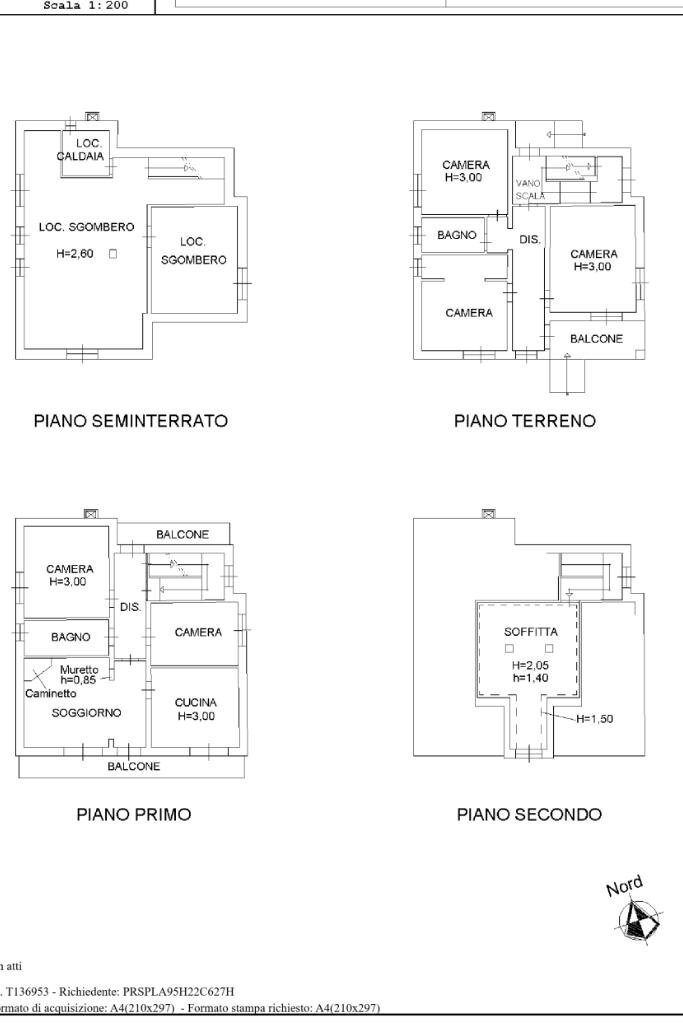 Villa Via S. Grato, Alice Castello - floor plans 1