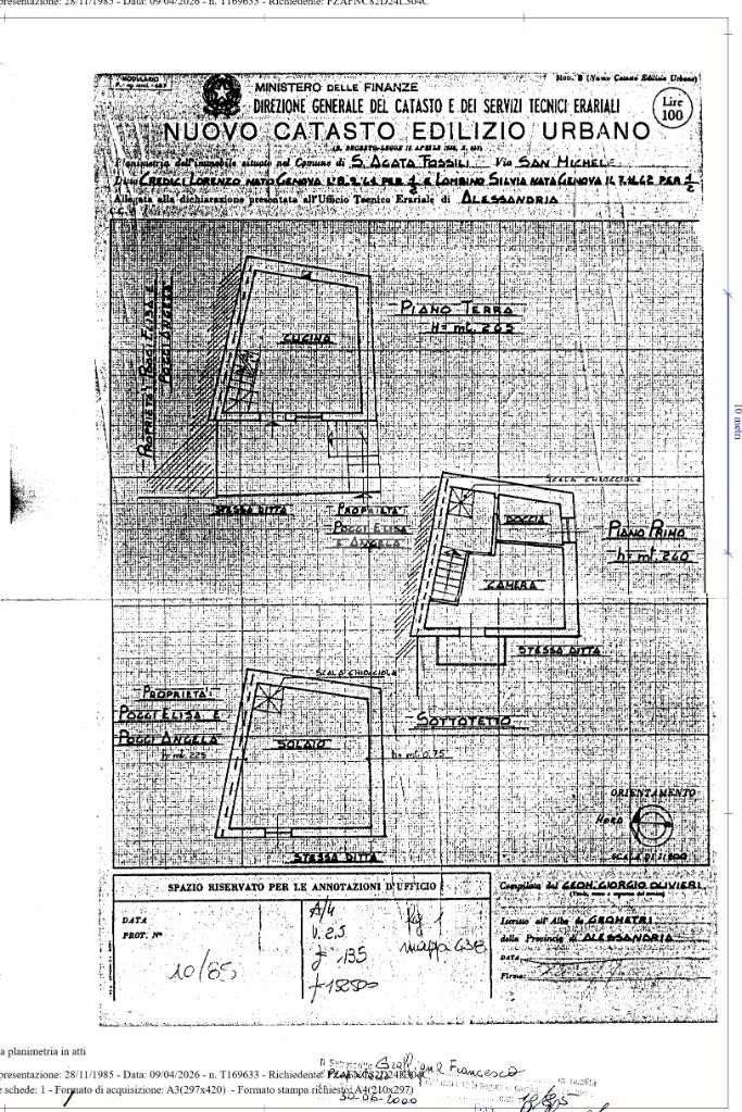 Casa indipendente Via San Michele, Sant'Agata Fossili - planimetria 1