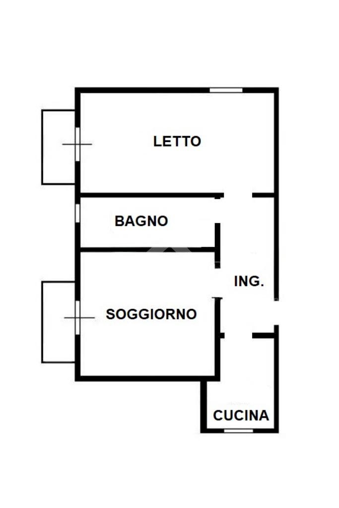 Trilocale Largo fratelli cairoli, Rubiera - planimetria 1