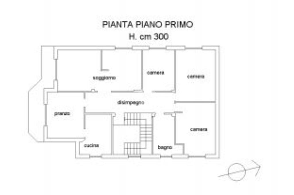 Quadrilocale Viale Stazione, Cassano Spinola - planimetria 1