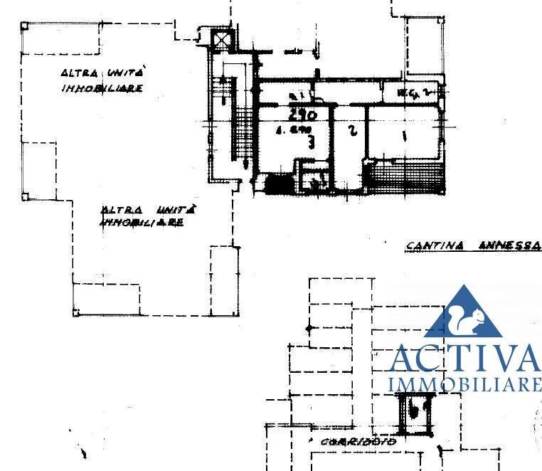 Foto 42 - Trilocale Via Conciliazione
 
10, Olgiate Olona - planimetria 1