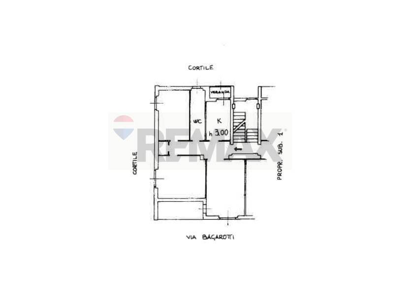 Pianta 2D - Trilocale Via Maffeo Bagarotti
 
30, Milano - planimetria 1