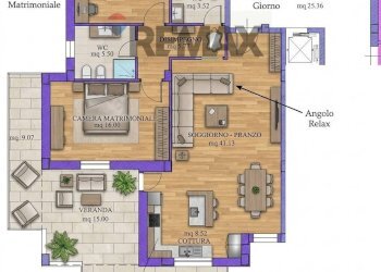 Pianta 2D - Trilocale via muci, Nardò - foto 12