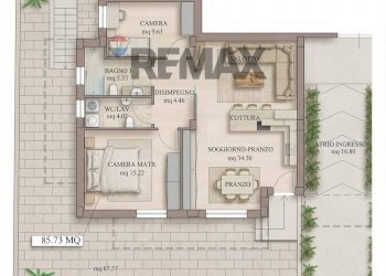 Pianta 2D - Appartamento via muci, Nardò - foto 12