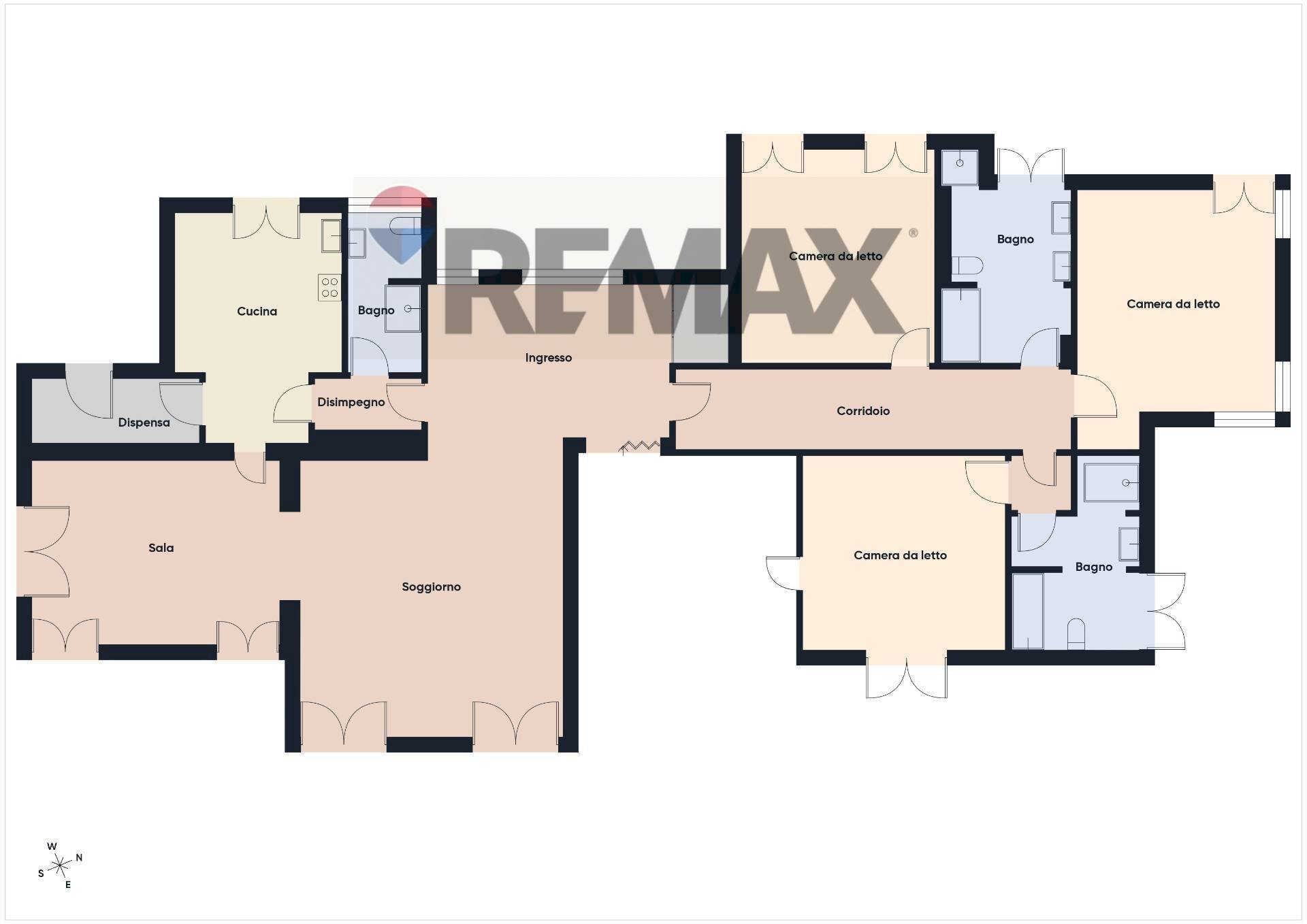 Pianta 2D - Appartamento via Fusi
 
4, Pavia - planimetria 1