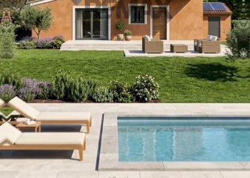 Rendering con facciata completa e piscina - Villa Contrada San Leo
 
86, Belpasso - foto 5