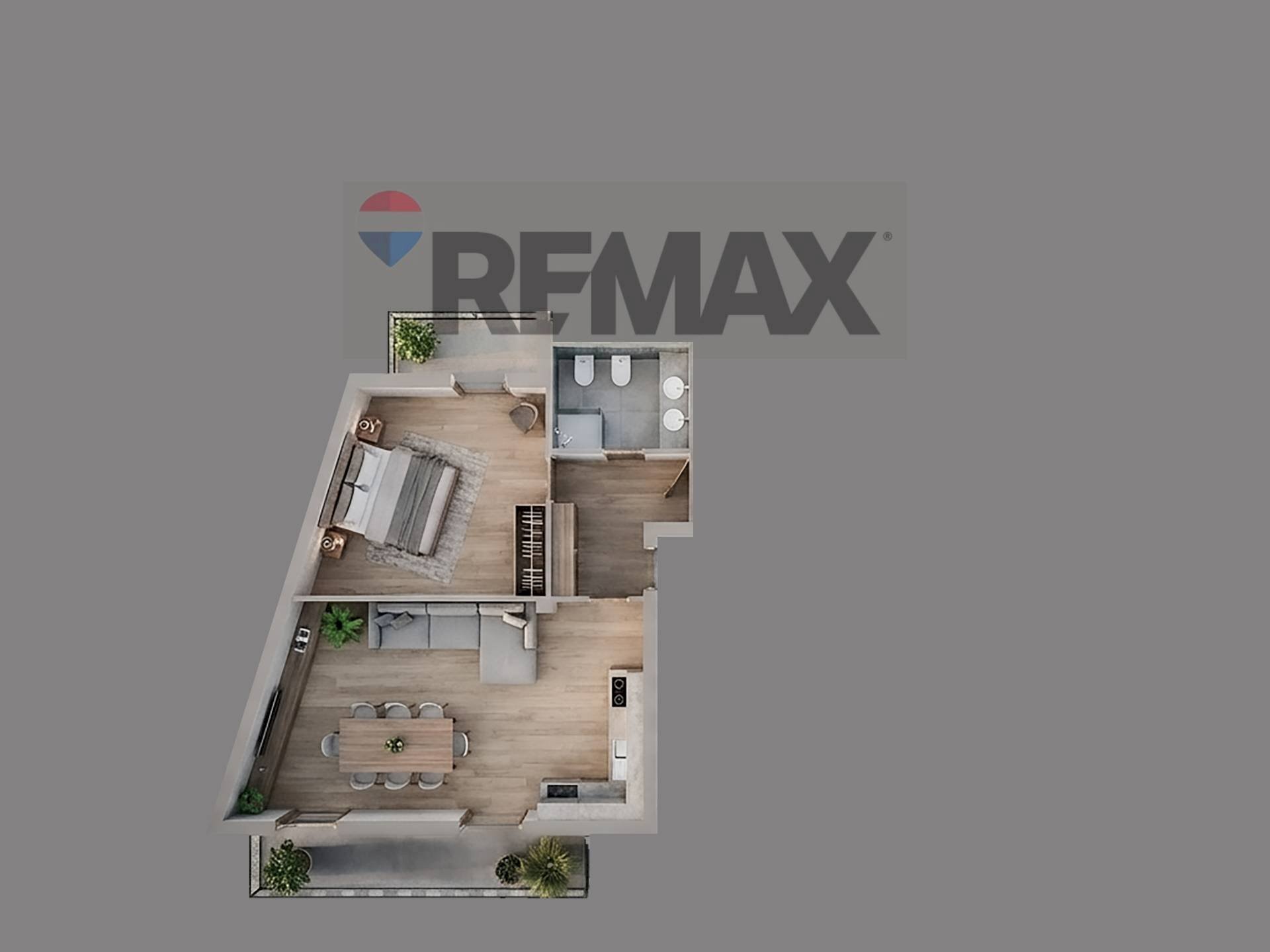 Pianta 3D - Trilocale via Stazione
 
1, Mascali - planimetria 1