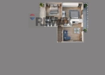 Pianta 3D - Four-room apartment via Stazione
 
1, Mascali - photo 26