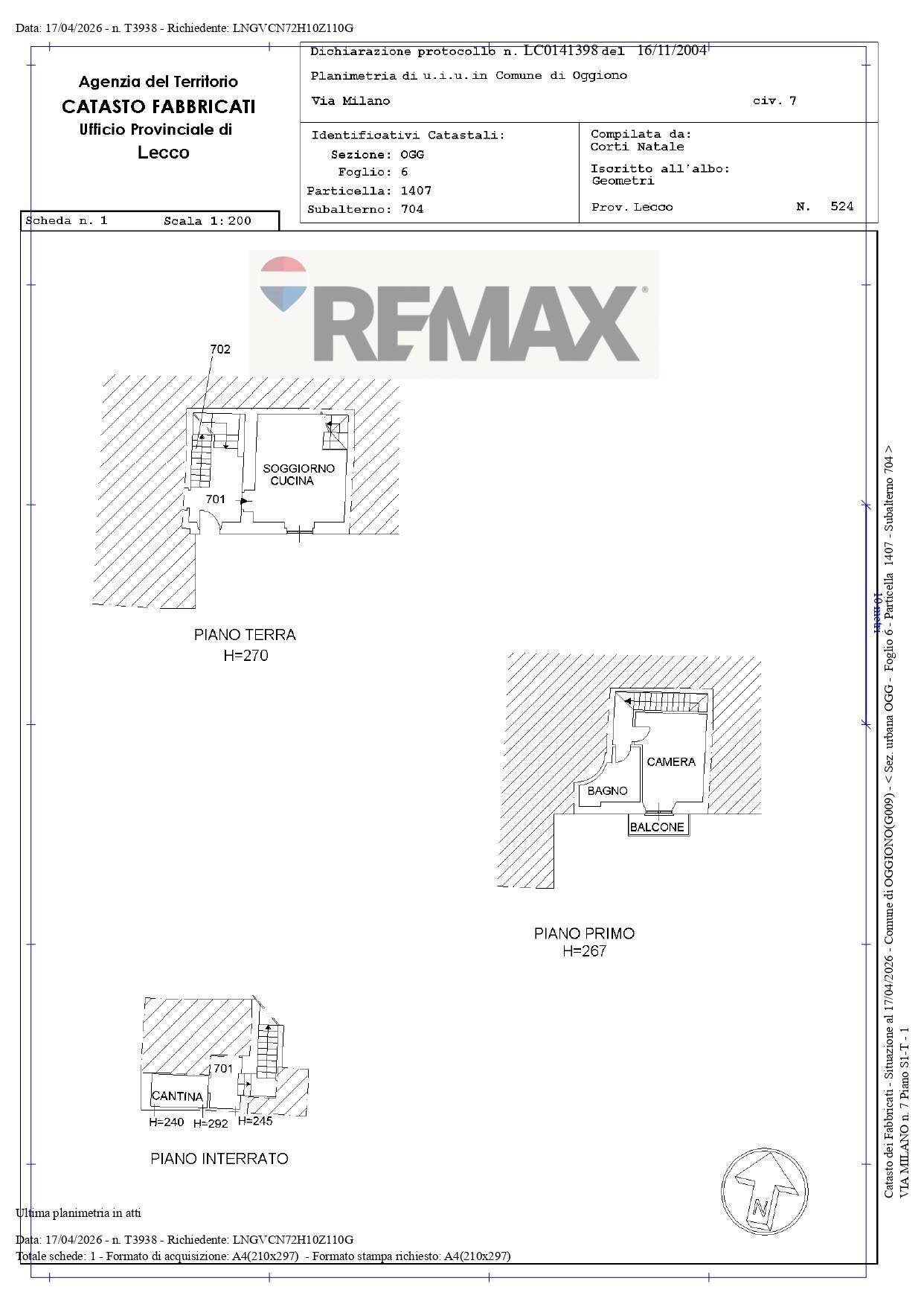 Pianta 2D - Casa indipendente Via Milano
 
20, Oggiono - planimetria 1