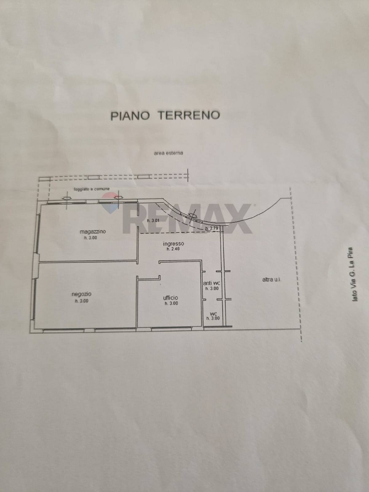 Pianta 2D - Locale Commerciale Signa - planimetria 1