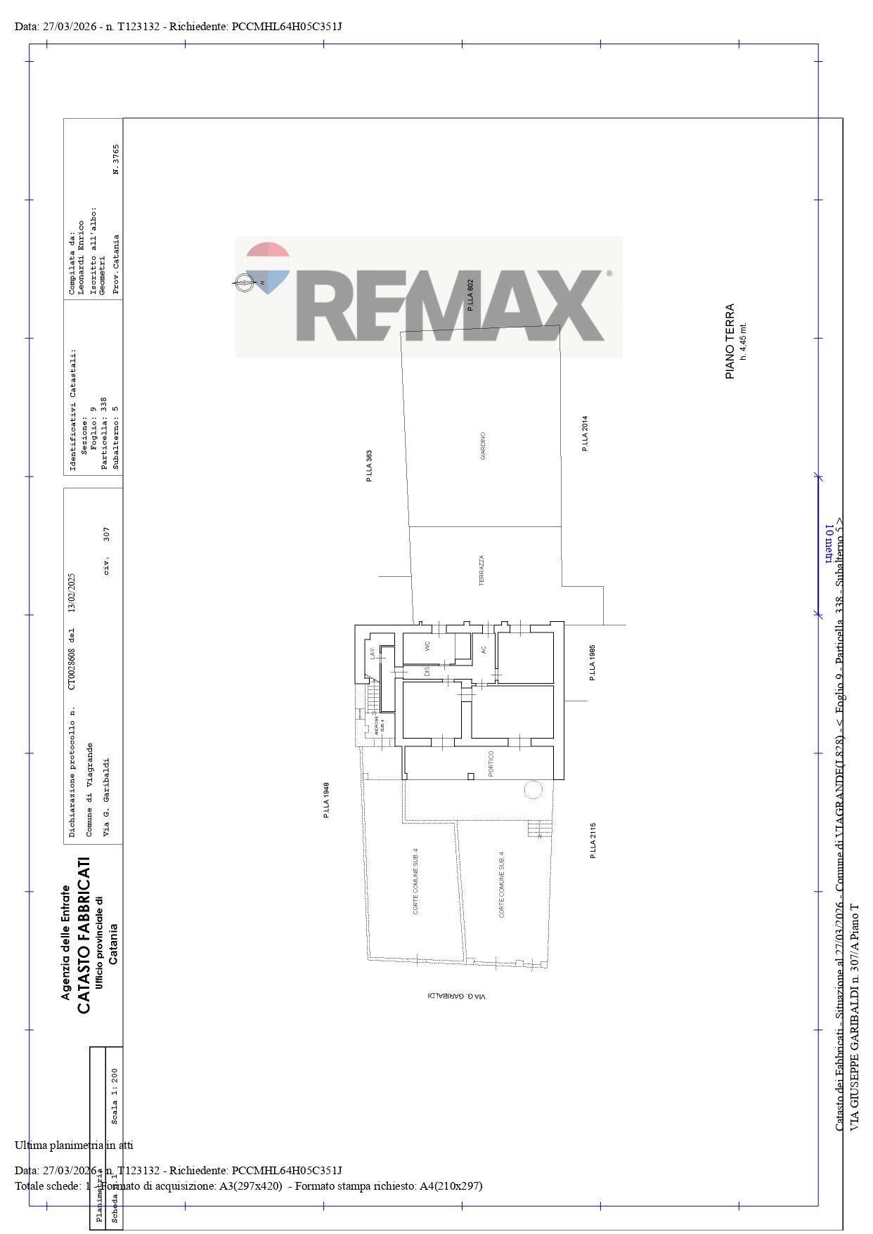 Pianta 2D - Casa indipendente Via Giuseppe Garibaldi
 
307, Viagrande - planimetria 1