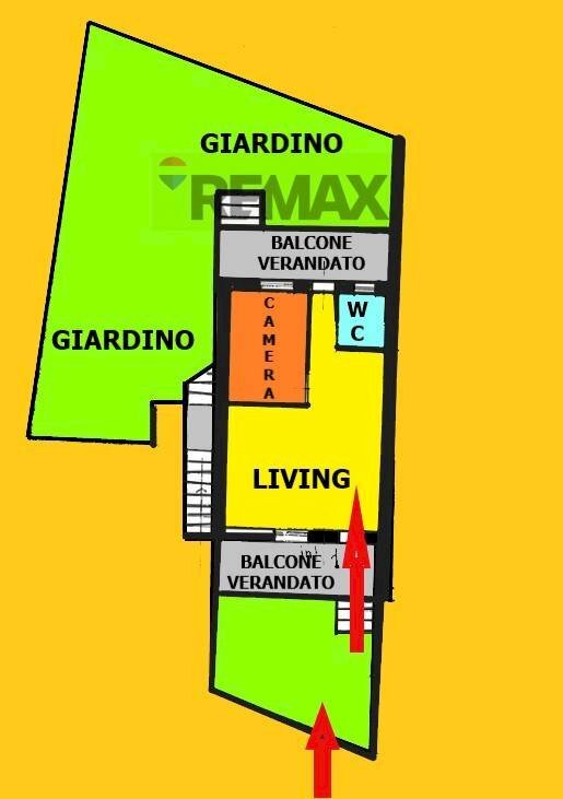 Pianta 2D - Casa semi indipendente Strada Provinciale Roccamonfina - Teano
 
57, Roccamonfina - planimetria 1