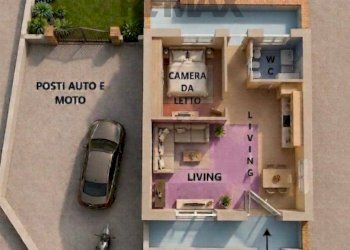 Pianta 3D - Two-room apartment Strada Provinciale Roccamonfina - Teano
 
57, Roccamonfina - photo 25