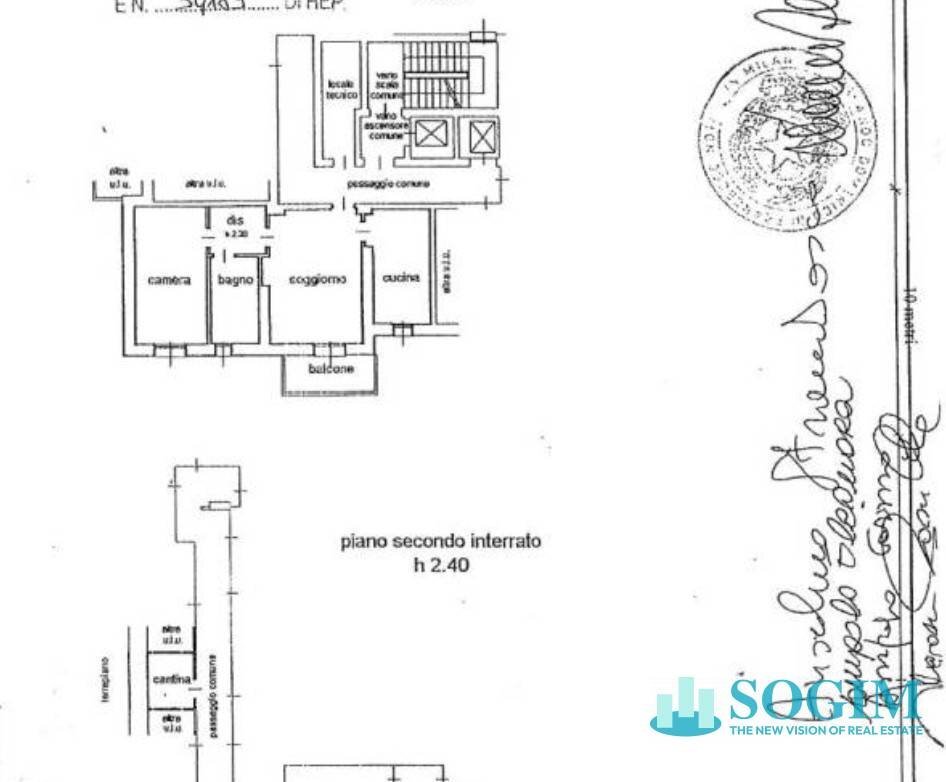 Foto 34 - Trilocale Viale Sarca
 
326, Milano - planimetria 1