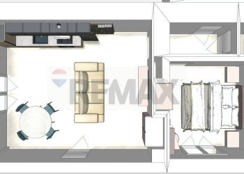 Pianta 2D - Bilocale Via F. Juvarra
 
1, Torino - foto 3