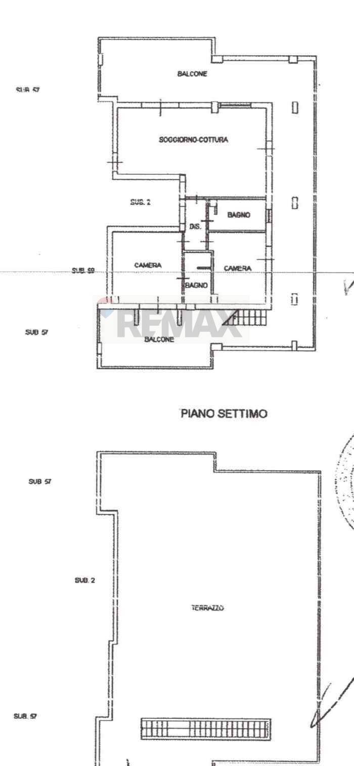 Pianta 2D - Attico Alghero - planimetria 1