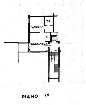 Bilocale strada A, Roma - planimetria 1