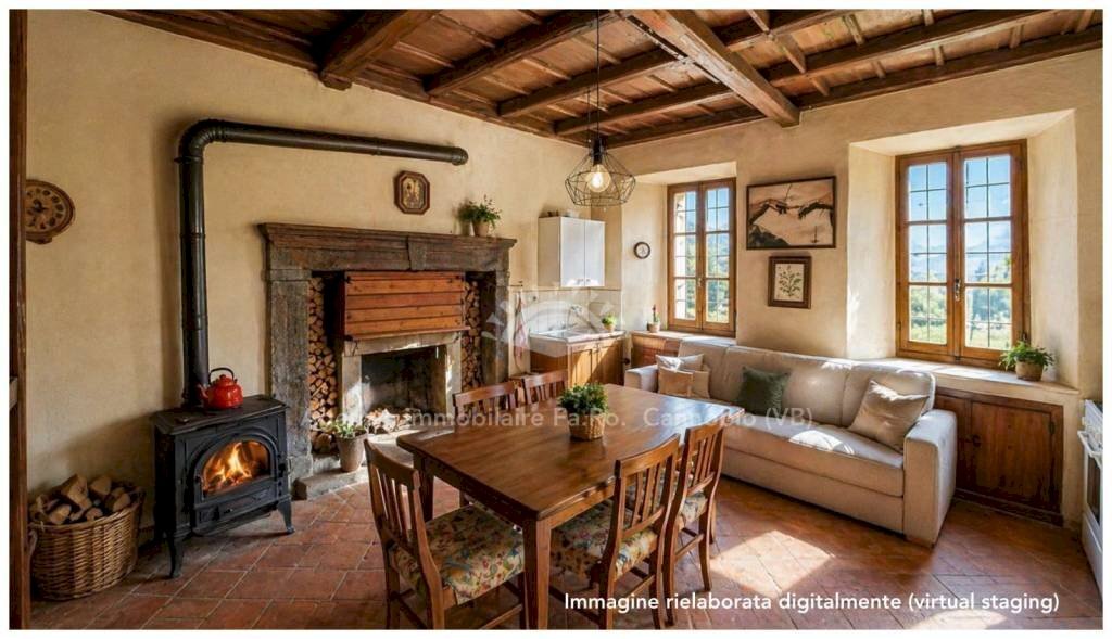 Salone - Casa indipendente piazza San Donnino, 2, Valle Cannobina - foto 3