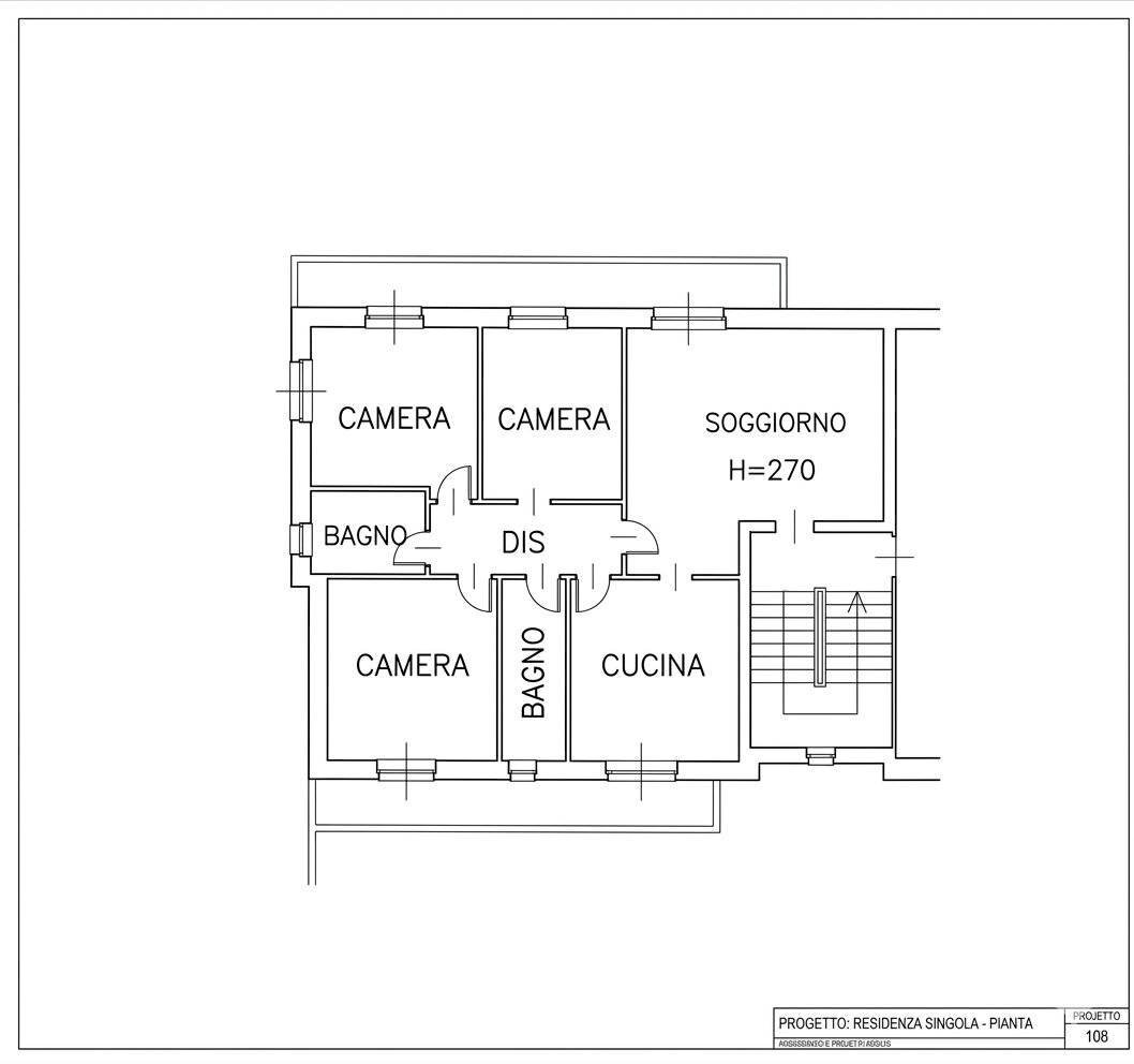 Appartamento Località San Cassiano, Alba - planimetria 1