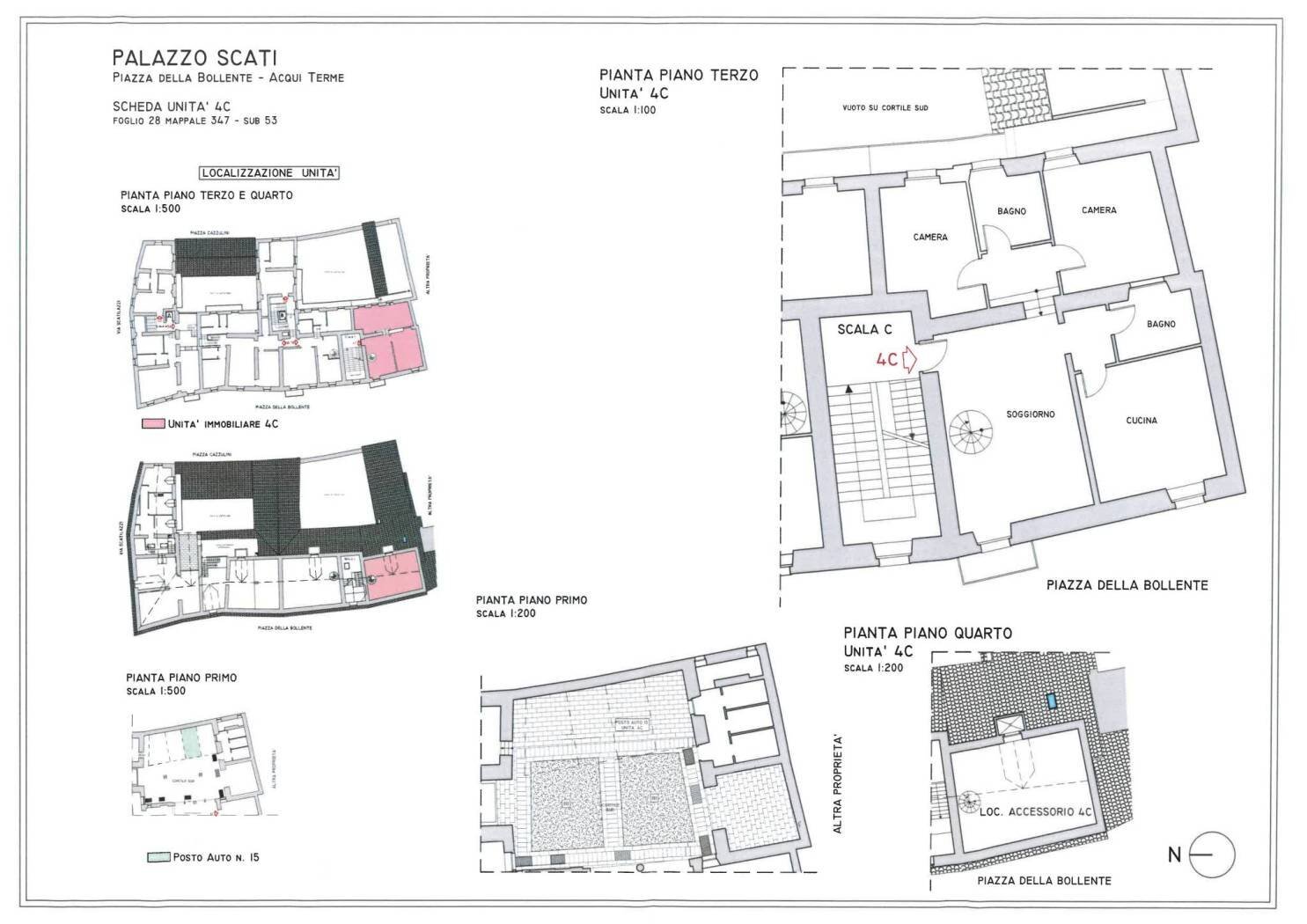 Quadrilocale piazza della Bollente, Acqui Terme - planimetria 1