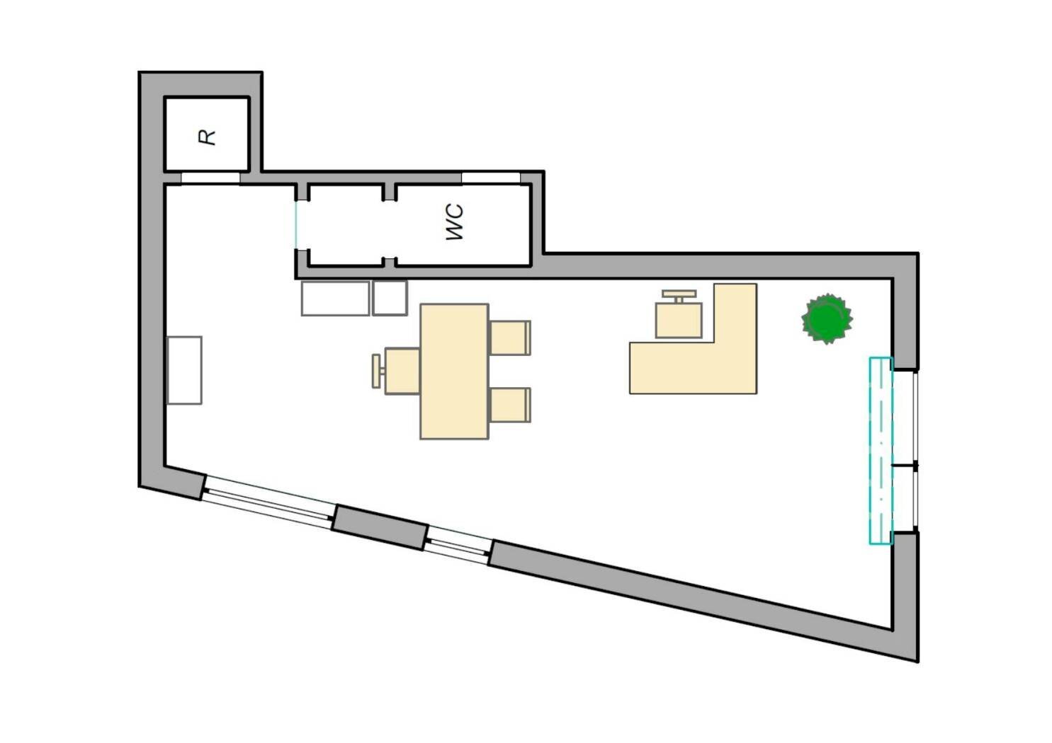 Commercial Activity strada Langhirano, SN, Parma (neighborhood Montanara) - floor plans 1