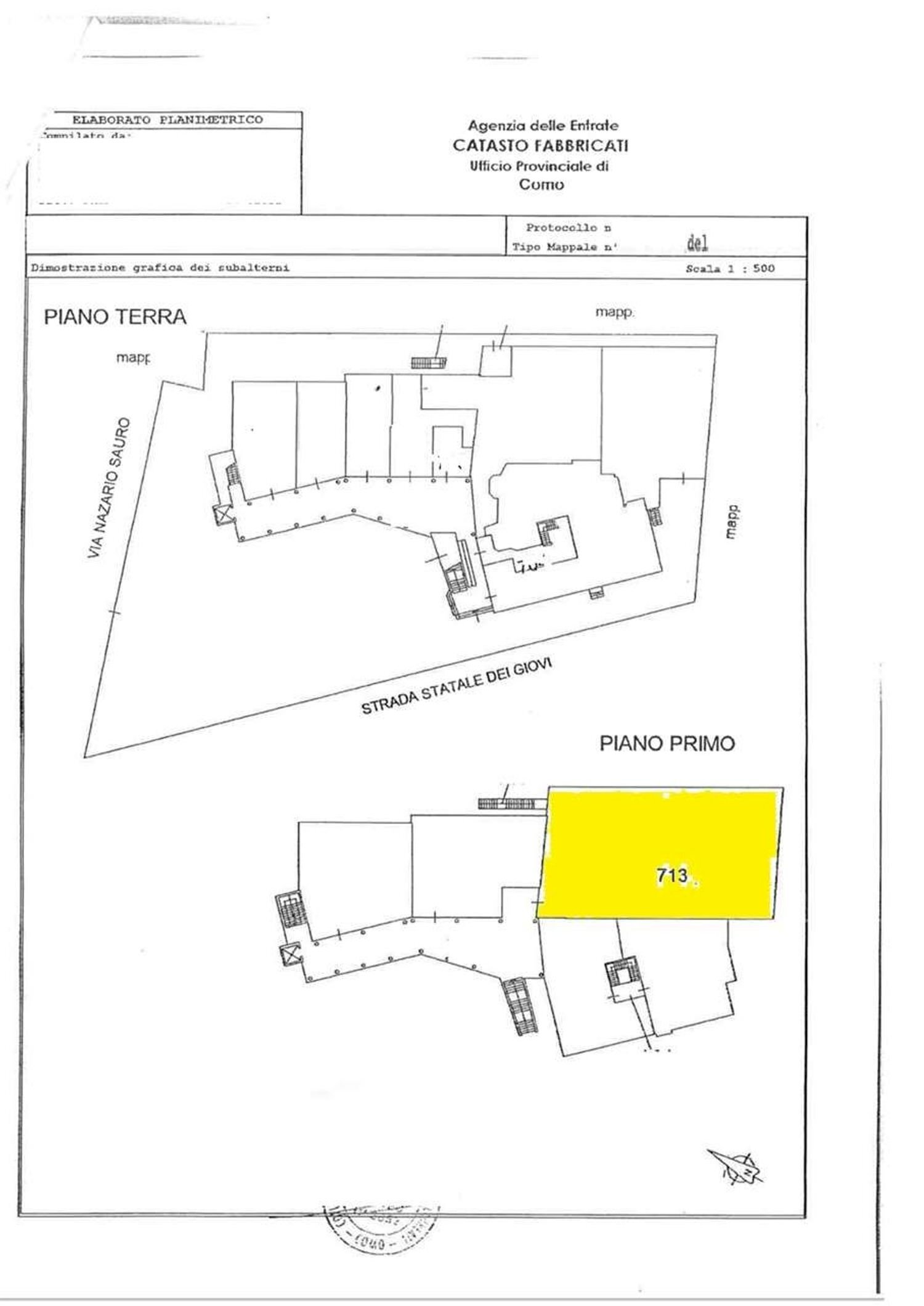 planimetria - Commercial Premises Statale dei Giovi
 
7, Fino Mornasco - floor plans 1