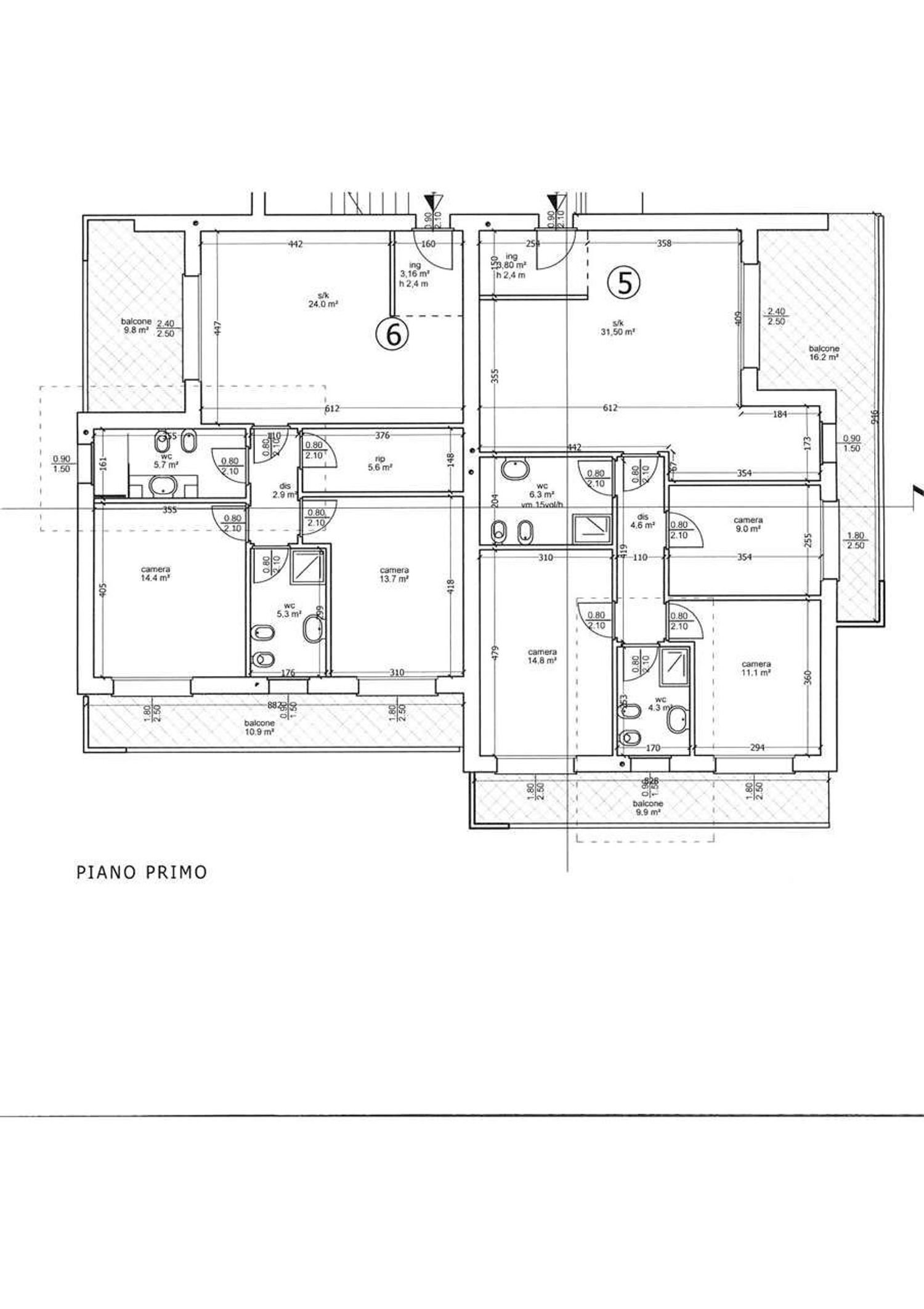 planimetria - Appartamento Giovanni Verga
 
18, Cesano Maderno - planimetria 1