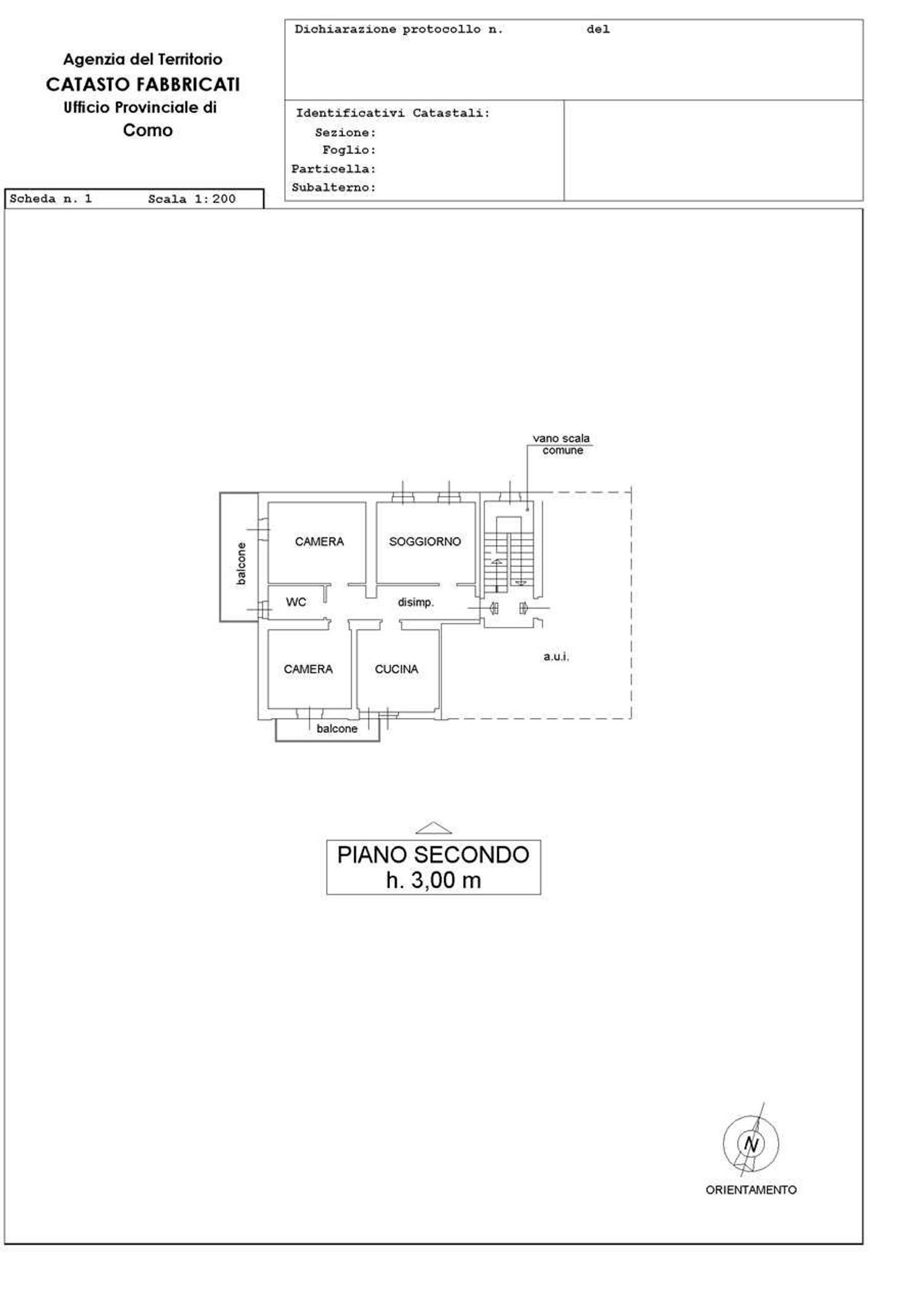 planimetria - Appartamento Scalabrini
 
62, Cermenate - planimetria 1