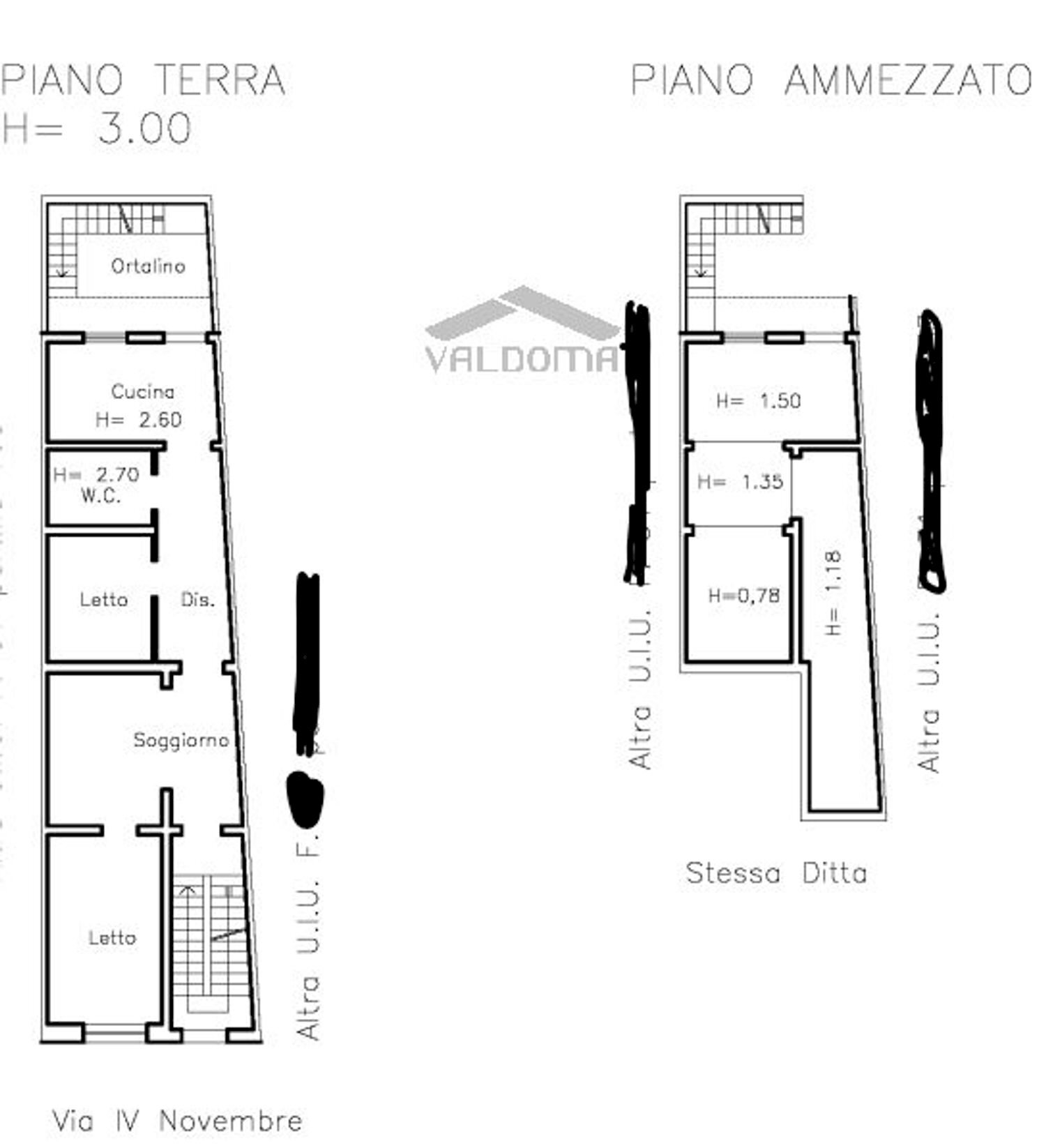 planimetria - Casa indipendente via IV Novembre
 
42, Trepuzzi - planimetria 1
