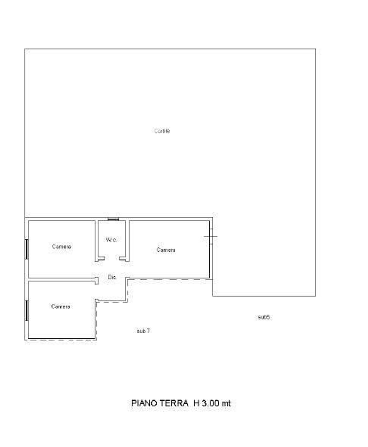 planimetria - Casa semi indipendente Vecchia Gallipoli, Galatone - planimetria 1