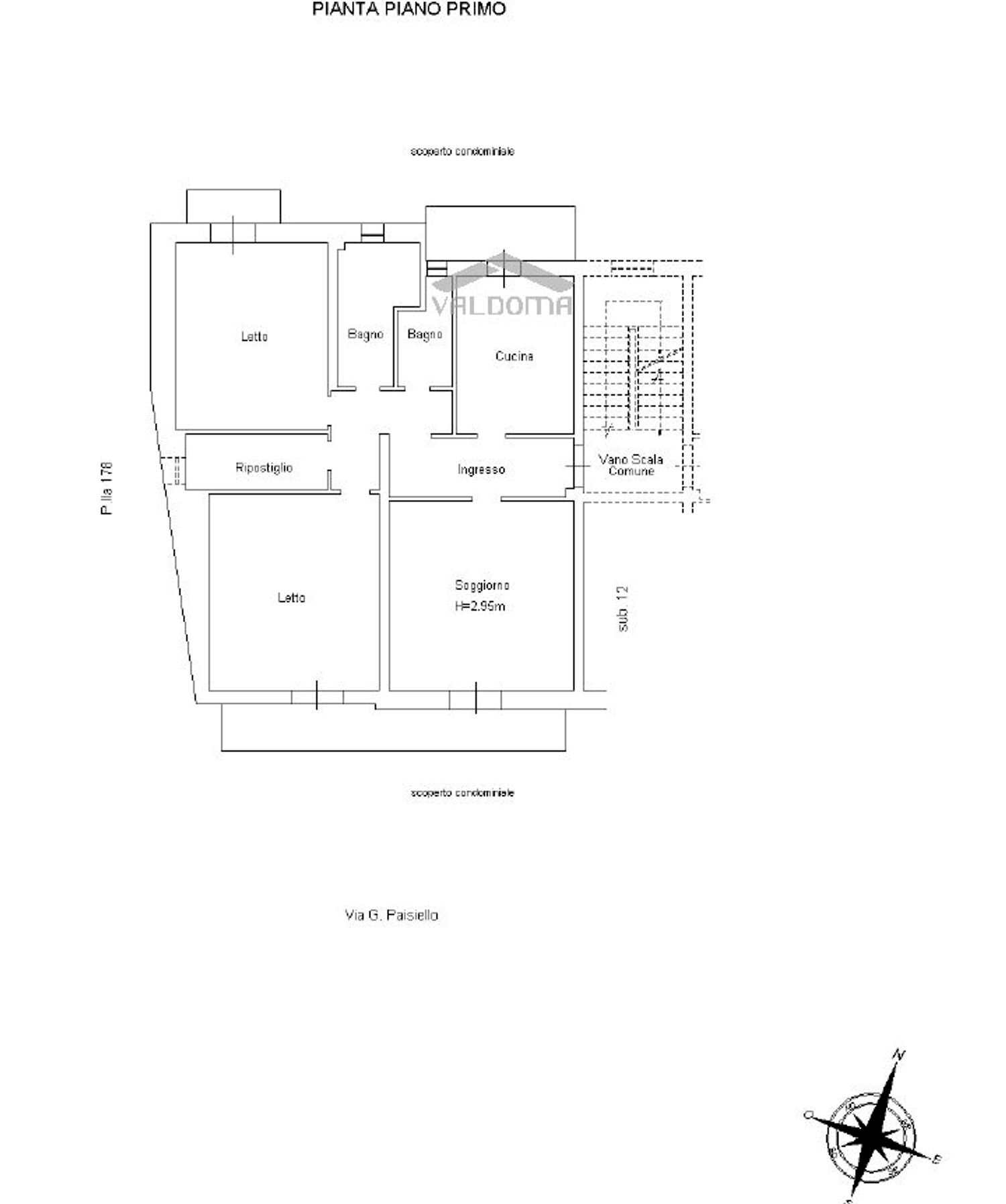 planimetria - Apartment Giovanni Paisiello
 
85, Maglie - floor plans 1