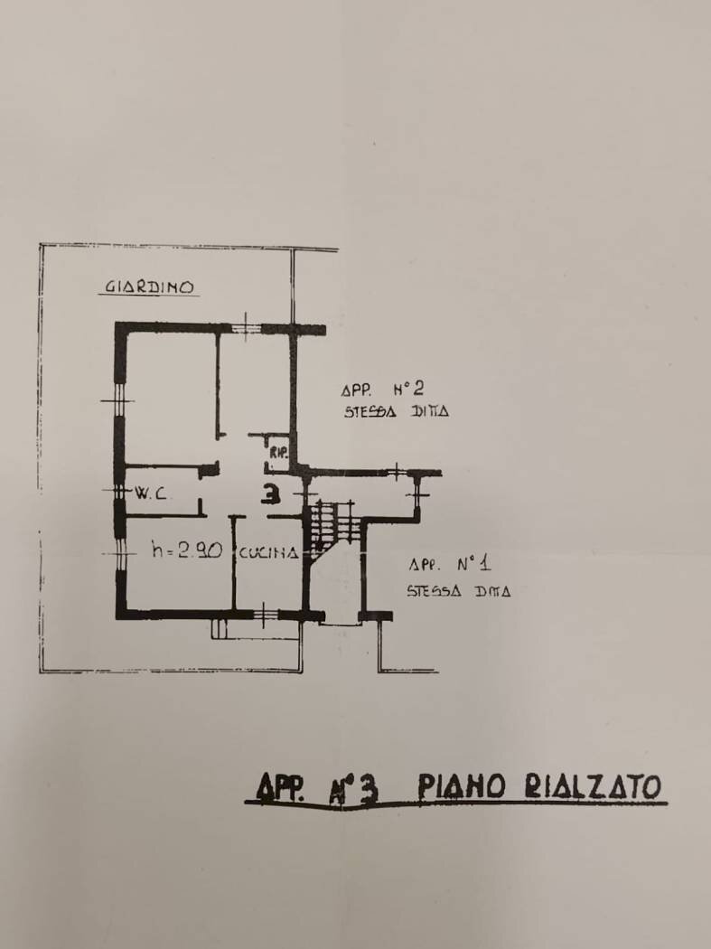 Trilocale Rapallo - planimetria 1