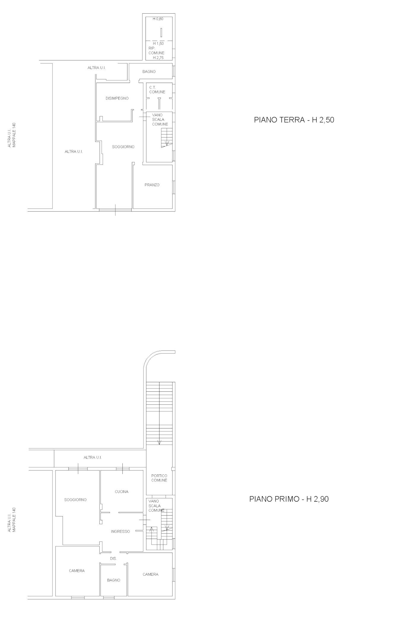 Two-room apartment Montale - floor plans 1