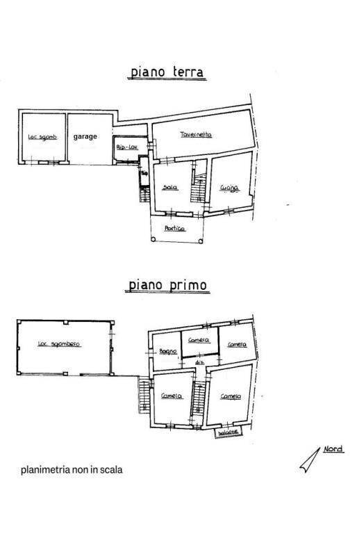 Rustico via Francesco Mignone, Fontanile - planimetria 1