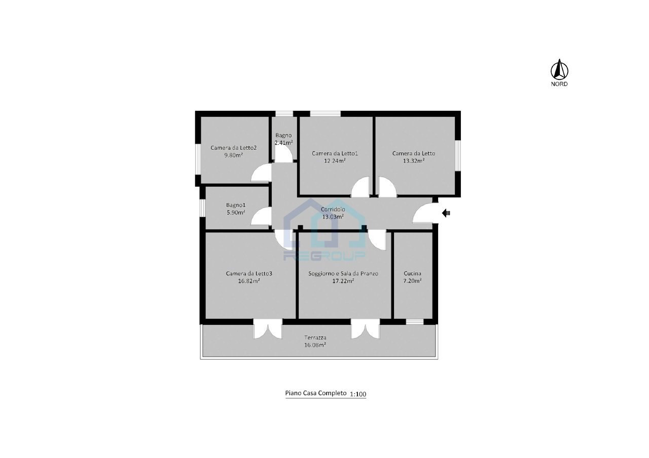 planimetria - Villa Via Santuario 125, Savona - planimetria 1