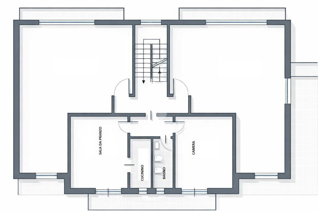 Bilocale Via San Pietro D'ollesia, Bussoleno - planimetria 1