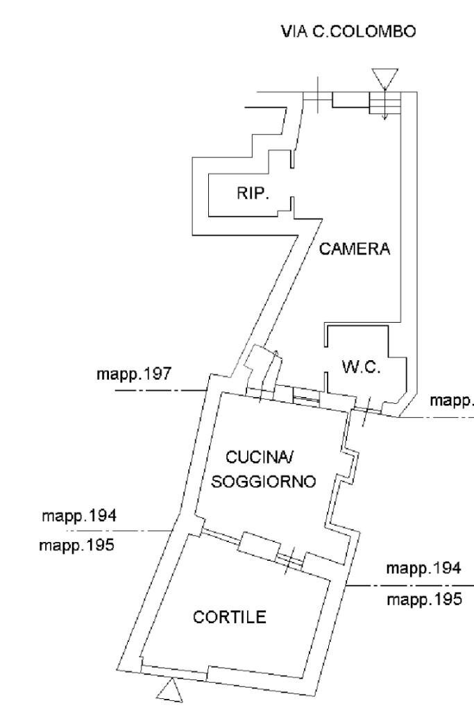 Bilocale Via aurelia, San Lorenzo al Mare - planimetria 1