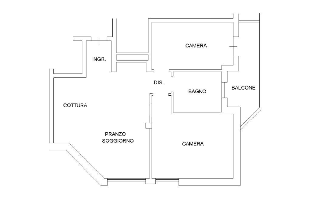Trilocale Via E. Berlinguer, Baricella - planimetria 1