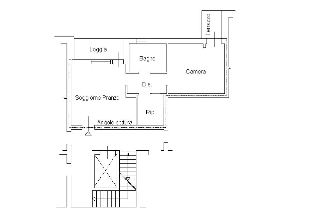 Bilocale Via Caduti di Nassiriya, Baricella - planimetria 1