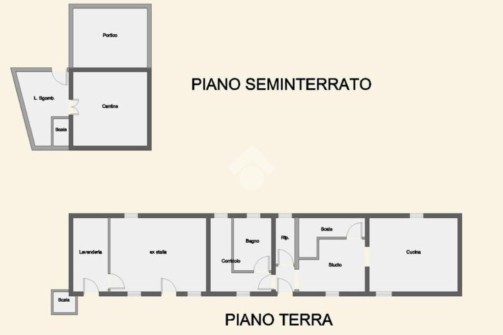 Semi-detached house Via Sant'Anna, Calosso - floor plans 1