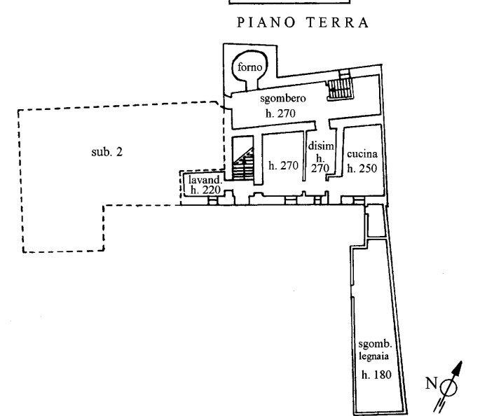 Rustico via Monastero, 109, Busca - planimetria 1