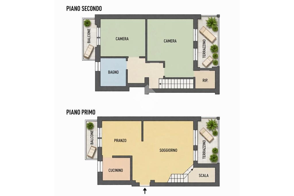 Four-room apartment Via Cotolivier, Oulx - floor plans 1