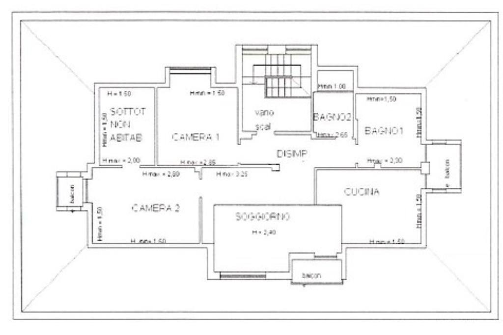 Attic Via machiavelli, Piossasco - floor plans 1