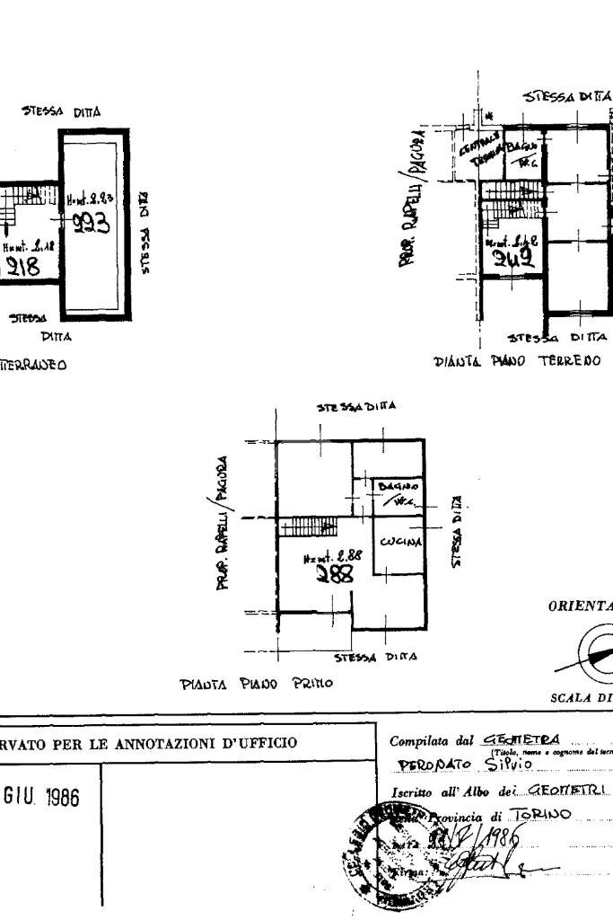 Porzione di casa Via gavazza, Ciriè - planimetria 1